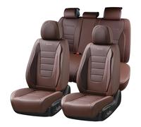 Coverado Juego Completo de Fundas de Asiento de Coche, Fundas de Asiento de Piel de napa para Coche, Protector de Asiento de Coche, cojín de Asiento Delantero y Trasero, Cojines de Ajuste Universal
