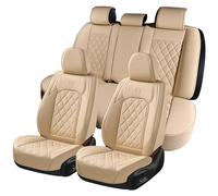 Coverado Universales Fundas de Asientos Delanteros y Traseros para automóviles, Fundas de Protección de Asientos Impermeables de Cuero Artificial para la mayoría de Coches, Camiones, SUV o Furgonetas