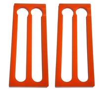 COVERBAGBCN Dispensador de Cápsulas de café Compatible con Nespresso de Metacrilato 24 cápsulas (Set 2 Unidades)- Soporte Portacápsulas - Naranja