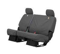 Covercraft Carhartt SeatSaver - Fundas de Asiento Personalizadas | SSC8429CAGY | Asiento de Banco de Segunda Fila 60/40 | Compatible con Modelos seleccionados de Chevrolet Silverado y GMC Sierra,