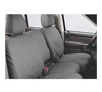 Covercraft SS3439PCGY SeatSaver - Funda de Asiento Impermeable para Fila Delantera Personalizada para determinados Modelos Chevrolet Silverado 1500GMC Sierra 1500, polialgodón (Gris)