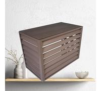Covered Air Conditioner Outdoor Unit, Mini Split Air Conditioner Cover for Outside Units, Shelf Plant Stand, Outdoor AC Unit Cover, Noise Reduction, for Outdoor(Color:Whi