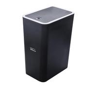 Covered Bathroom Trash Can - Narrow Rubbish Collector, Modern Lidded Waste Keeper, Compact Sanitary Basket Storage Unit Neat Interior Furnishing | For Restroom Bedroom Office Apartment Laundry Room