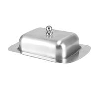 Covered Butter Dish, Stainless Steel Butters Tray with Lid, 7,48 x 4,84 x 2,76 pulgadas Compact Shape & Multiusos Storage, Modern Dairy Keeper for Home Kitchen and Breakfast Table