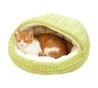 Covered Cat Bed, Comfortable Anti-Slip Small Warming Dog Bed, Hooded Cat Cave Calming Nest, for Home Apartment Bedroom Living Room Balcony