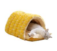 Covered Cat Bed | Comfortable Removable Washable Pet Bed | Semi-Enclosed Dome Design Pet Cave | Soft Sleeping Space For Puppy Kitten Small Pets | Ideal For Play Corner Winter Christmas Indoor Res
