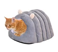 Covered Cat Bed, Indoor Pet House, Enclosed Nesting Space, 13.78x9.06 Inches Soft Shelter For Kittens Puppies Rabbits Small Animals, Bedroom Living Room Apartment Resting Area Cozy Hideaway Play Spot