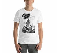 Covered in SORES Civilian Casualties T-Tshirts Camisetas y Tops New! Impetigo Macabre Napalm Death White(Medium)