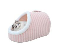 Covered Pet Bed for Cats and Dogs, Anti-Slip Dog Bed, Cozy Pet Hideaway Sofa, Soft Fuzzy Cat Bed, Slipper Bed for Small Pets, Indoor Pet Bed for Cats, Cozy Slipper Bed for Dogs