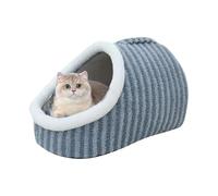 Covered Pet Bed for Cats and Dogs, Anti-Slip Dog Bed, Cozy Pet Hideaway Sofa, Soft Fuzzy Cat Bed, Slipper Bed for Small Pets, Indoor Pet Bed for Cats, Cozy Slipper Bed for Dogs