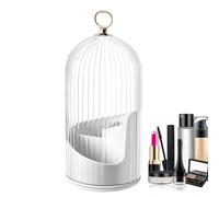 Covered Toothbrush Holder, Rotating Dustproof Makeup Brush Organizer, 9,65 x 3,94 pulgadas, Sliding Lid Cosmetics Display Case for Vanity and Bathroom Storage (Multi)