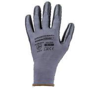 Coverguard - Gants manutention gris enduit nitrile EUROLITE 13N400 (Pack de 10) 10 Gris / Noir