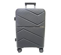COVERI COLLECTION Maleta rígida ABS expandible, equipaje de mano 55 x 38 x 21,5 cm, 8 ruedas giratorias, 35 litros, 2,8 kg aprobado por la mayoría de las compañías aéreas low cost, gris, 55x38x21,5