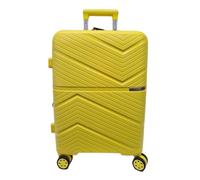 COVERI COLLECTION Trolley rígido utilizable como equipaje de mano, aprobado por la mayoría de las compañías aéreas low cost, 55 cm, expandible. Medidas 55 x 40 x 20 cm, amarillo, 55 X 40 X 20, Trolley