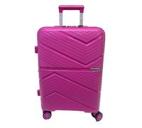 COVERI COLLECTION Trolley rígido utilizable como equipaje de mano, aprobado por la mayoría de las compañías aéreas low cost, 55 cm, expandible. Medidas 55 x 40 x 20 cm, fucsia, 55 X 40 X 20, Trolley