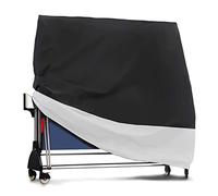 Coverify Funda impermeable Oxford para mesa de ping pong al aire libre, resistente a la intemperie, color blanco y negro (165 x 85 x 165 cm)