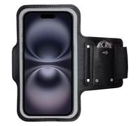 CoverKingz Brazalete deportivo para iPhone 16, bolsillo para el brazo con compartimento para llaves, soporte para el brazo superior, brazalete deportivo para correr