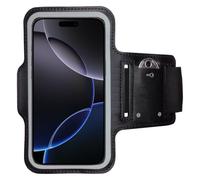 CoverKingz Brazalete deportivo para iPhone 16 Pro Max - Bolsillo para el brazo con compartimento para llaves - Pulsera deportiva para correr para teléfono móvil