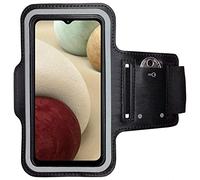 CoverKingz Brazalete movil Running para Samsung Galaxy A12 / M12 - Funda movil Correr con Compartimento para Llaves para Galaxy A12 - Porta movil Running para móviles Color Negro