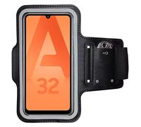 CoverKingz Brazalete movil Running para Samsung Galaxy A32 4G - Funda movil Correr con Compartimento para Llaves para Galaxy A32 4G - Porta movil Running para móviles Color Negro