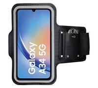 CoverKingz Brazalete movil Running para Samsung Galaxy A34 - Funda movil Correr con Compartimento para Llaves para Samsung Galaxy A34 - Porta movil Running para móviles Color Negro