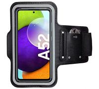 CoverKingz Brazalete movil Running para Samsung Galaxy A52 / A52s / A52 5G - Funda movil Correr con Compartimento para Llaves - Porta movil Running para móviles Color Negro
