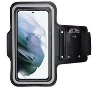 CoverKingz Brazalete movil Running para Samsung Galaxy S21 FE - Funda movil Correr con Compartimento para Llaves para Galaxy S21 FE - Porta movil Running para móviles Color Negro