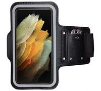 CoverKingz Brazalete movil Running para Samsung Galaxy S21 Ultra 5G - Funda movil Correr con Compartimento para Llaves para Galaxy S21 Ultra 5G - Porta movil Running para móviles Color Negro