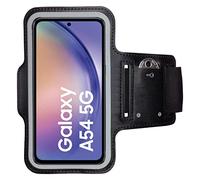 CoverKingz Brazalete Running para Samsung Galaxy A54 - Funda Correr con Compartimento para Llaves - Porta Móvil para Móviles - Color Negro