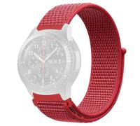 CoverKingz Correa compatible con Galaxy Watch 3 (45 mm) / Galaxy Watch (46 mm) / Gear2 / S3 - Correa de repuesto de nailon con cierre de velcro rojo