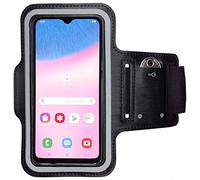 CoverKingz Funda con Brazalete para Samsung Pulsera Deportiva con Especialista en Clave, Brazalete, Deporte Funda para Móvil, Móvil Pulsera - Negro, Galaxy A30s