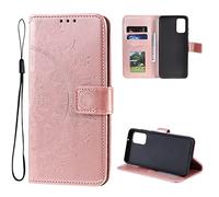 CoverKingz Fundas con Tapa para móvil Samsung Galaxy A53 5G - Fundas Tipo Libro con Ranura para Tarjetas, para Galaxy A53 5G Cover - Funda Protectora - Motivo de Mandala Oro Rosa