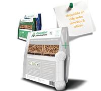 CoverUp! Lona Impermeable Blanco 4×4 m 120 g/m² con 18 m Cuerda y Ojales Aluminio - Resistente UV y desgarros - Cobertura Exterior Multiuso