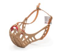 Covetrus Bozal de Plástico con Correa de Cuero para Perros Molosos Talla 5 Boxer (Circunferencia 56 cm, Longitud 6 cm) No. 5