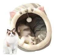 Covia De Resta Felina - Cama De Suave, Refugio De Gatos Plegable | Cubo De Acolchado Cerrado para Dormir, Espacio De Retirada Interior De Lujos para La Comodidad Nocturna Relajada Alrededor De La