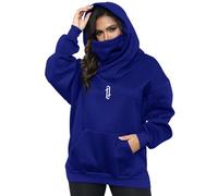 Covisoty Sudaderas con Capucha para Mujeres con Bufanda Suave Suéter Algodón Oversized Casual Hoodie Otoño e Invierno