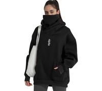Covisoty Sudaderas con Capucha para Mujeres con Bufanda Suave Suéter Algodón Oversized Casual Hoodie Otoño e Invierno