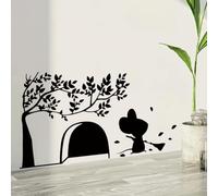 COVPAW 3 adhesivos de pared para habitación infantil, diseño de ratones pequeños, cocina, cocina, habitación infantil, ratón, maestro de cocina, pastel, comida, decoración de pared, habitación de bebé