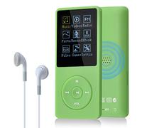 COVVY 8GB Reproductores de música portátiles mp3 de, Soporte para Tarjetas de Memoria SD de hasta 64 GB, Calidad de Sonido sin pérdida, Soporte para música/Video/Radio/grabación(8G,Verde)