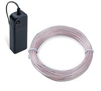 COVVY Cable LED Tira de Luces de Neon Flexible de Alimentado 3 Modos de Funcionamiento, Decoración de Coche, Fiestas, Disfraz de Carnaval (Azul helado, 5M)