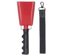 Cow Bell Noise fabricante de metal ruidoso acampanado de mano con mango ergonómico de PVC y correa de muñeca para eventos deportivos Partidos de juegos de fútbol
