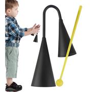 Cow Bells Noise Makers, Bright Sporting Events Cow Bells, Compact Ergonomic Hand Chimes, Perfect for Music, Performance, Travel, and Outdoor Fun, 1 pieza