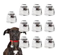 Cow Bells Noise Makers, Goat Bells For Grazing, Metal Cowbell, Loud Anti-Lost Bell, Retro Design of Collars, Pet Camel Sleigh Ornament, 3.5, 3.5, 2.4cm, Silver, Set of 3