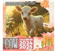 Cow Cαʅҽɳԃαɾ 2024-2025: 16 Months of The Animal from Sep 2024 to Dec 2025,Square 8.5 x 8.5 Inches Gift For Organizing & Planning