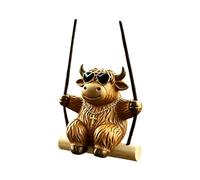 Cow Car Hanging Ornament - Rearview Mirror Swinging Pendant