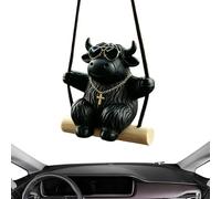 Cow Car Hanging Ornament - Rearview Mirror Swinging Pendant