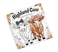 Cow Coloring Book - Cartoon Painting Book | Fun Art Pages With Single-Sided Print, Creative Drawing Sheets For Home Use, Kids Art Activity And Learning Tools, Cute Cow Pad