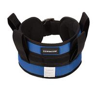 Cow & Cow Cinturón acolchado con 4 asas y hebilla de liberación rápida para terapia física 5.5 pulgadas, S/24 Inch-30 Inch, Azul
