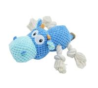Cow Dog Toy, Plush Pet Doll, Cartoon Animal Toy, Interactive Chew Companion, Soft Puppy Play Object, Indoor Outdoor Training Accessory for Small Medium Large Dogs Pet Supplies Use 7.87x9.45 Inches
