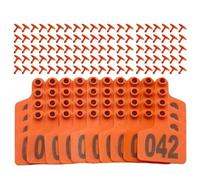 Cow Ear Tagger - Animal Identification, Tracking 001-100 Earrings, Numbered Marker Applicator Pliers Heavy-Duty Piercing Tool | For Poultry Goat Cattle Sheep Horse Livestock Farm Ranch Vet Management